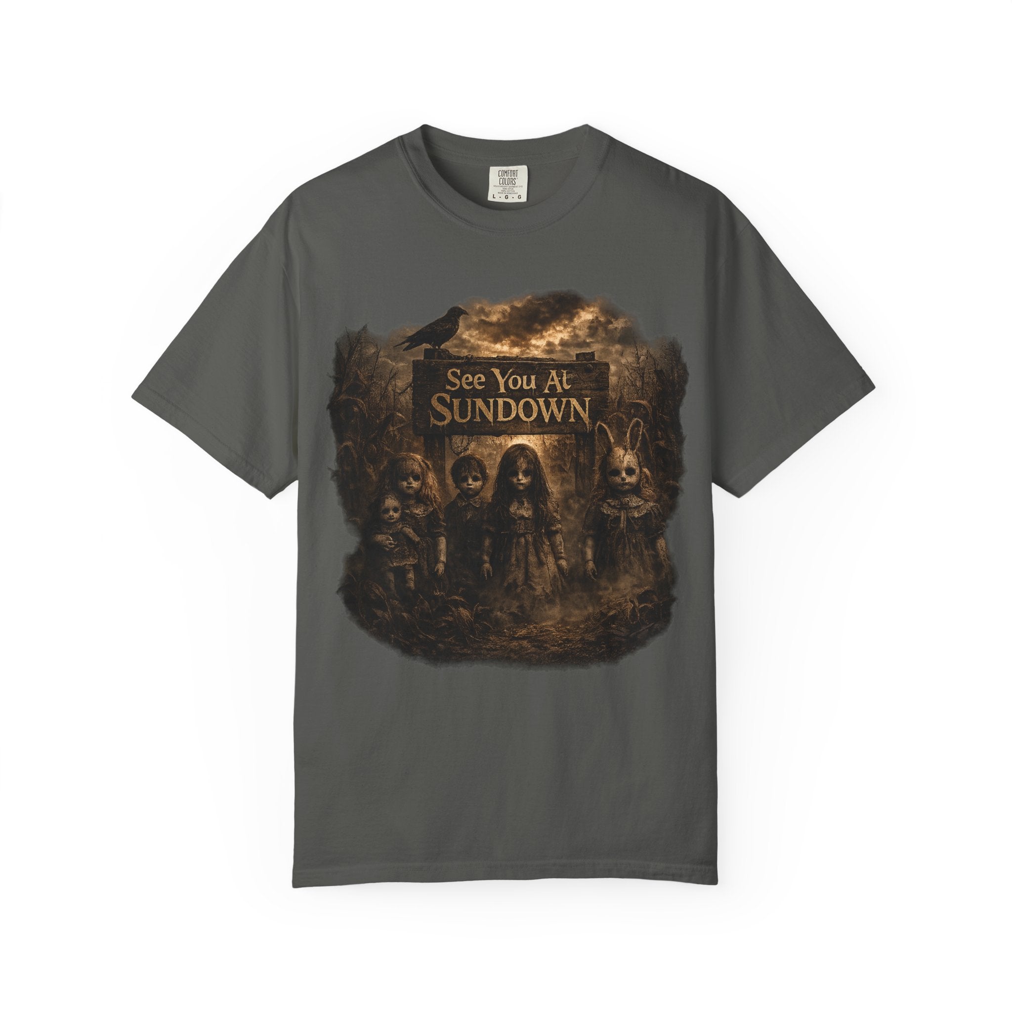 See You At Sundown T-Shirt — Gothic Horror Band Tee