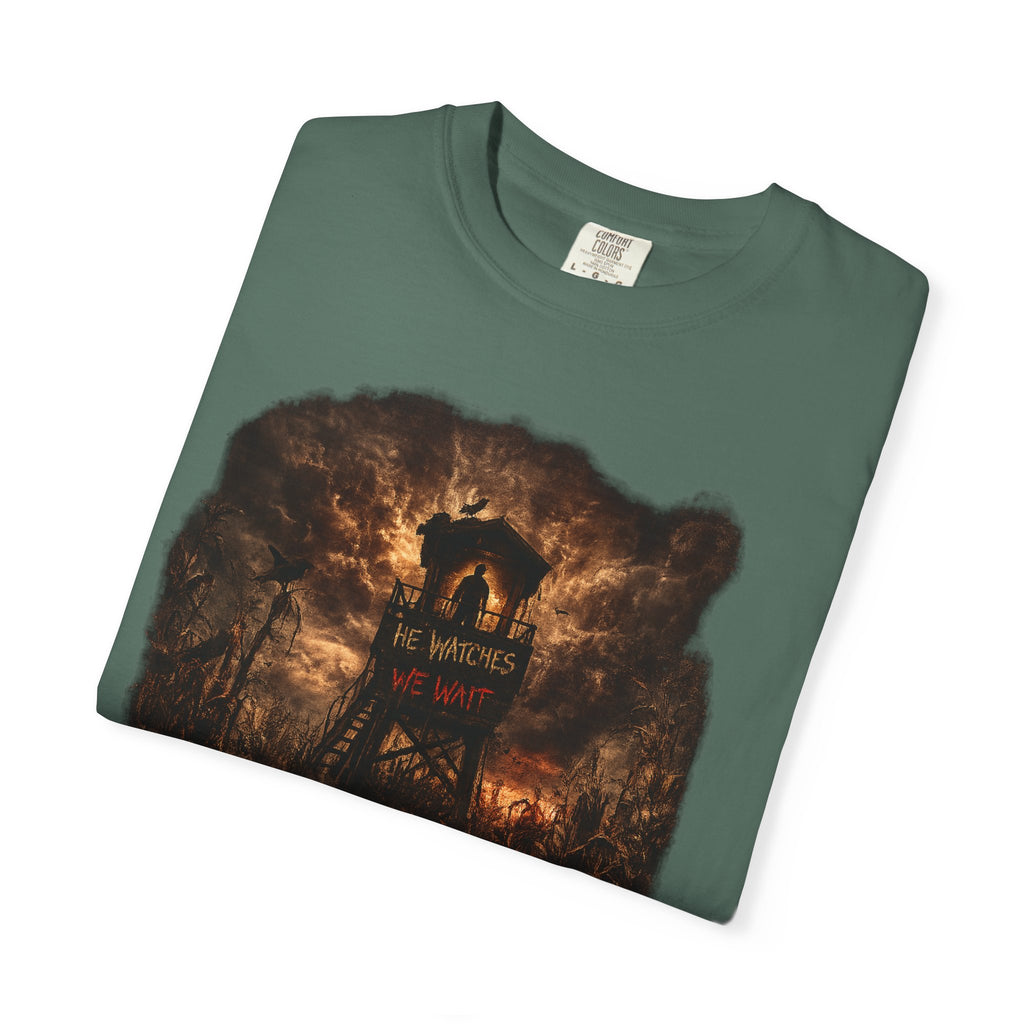 T-Shirt - Moody Forest Watchtower Graphic Tee (Midsommar Vibe)