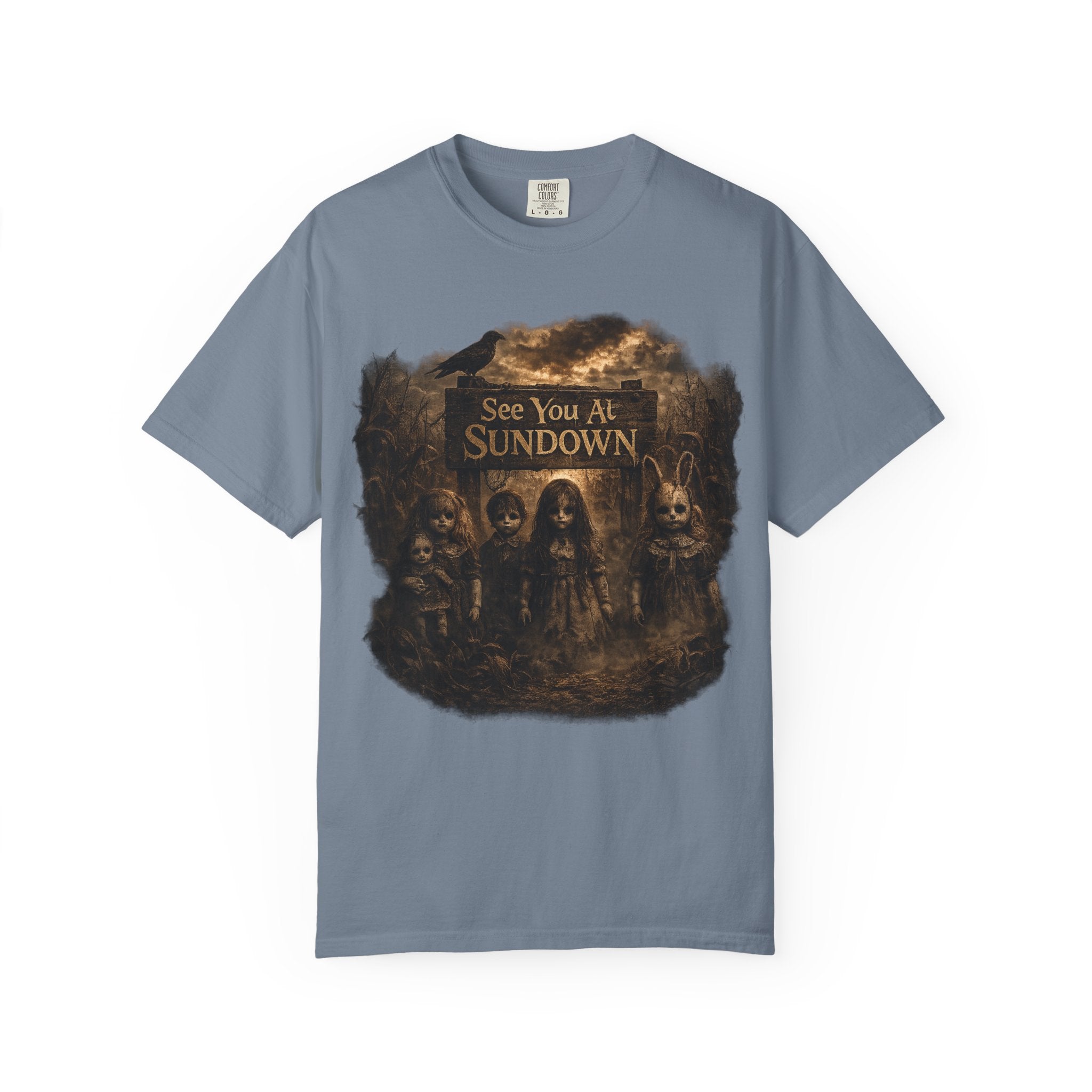 See You At Sundown T-Shirt — Gothic Horror Band Tee