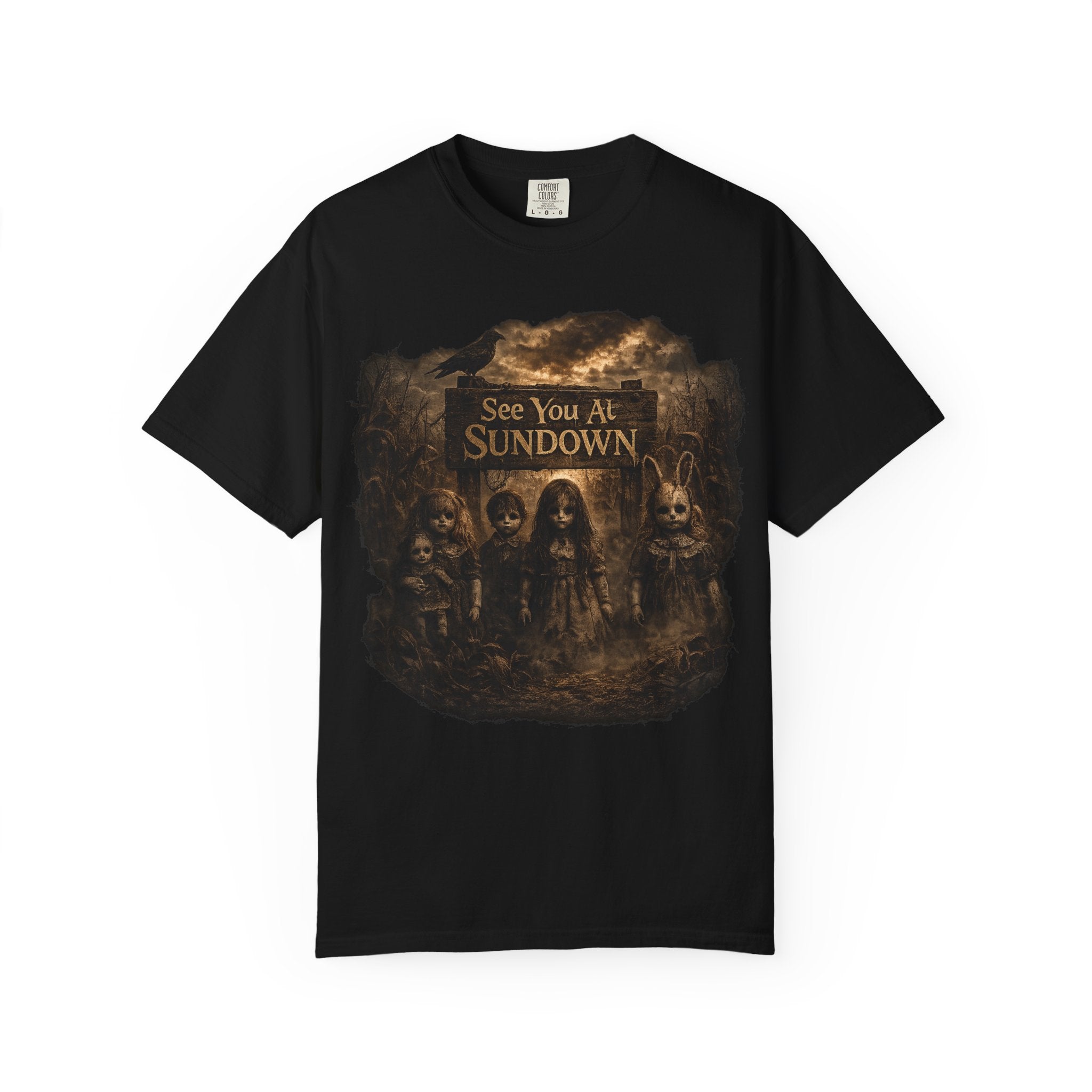 See You At Sundown T-Shirt — Gothic Horror Band Tee