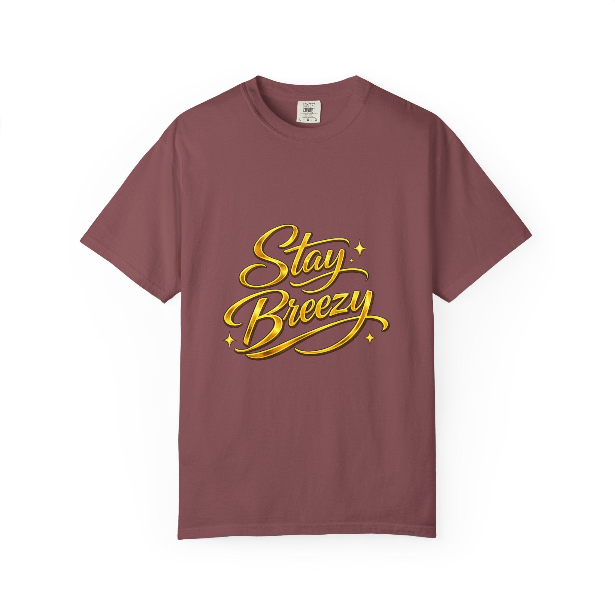 Stay Breezy T-Shirt — Vintage Script Graphic Tee