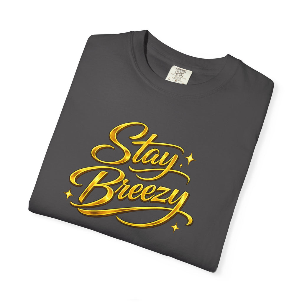 Stay Breezy T-Shirt — Vintage Script Graphic Tee