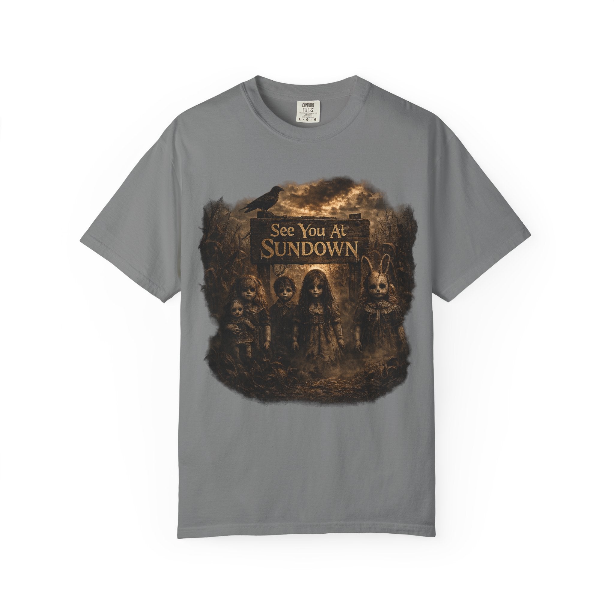 See You At Sundown T-Shirt — Gothic Horror Band Tee