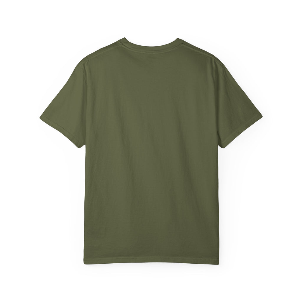 Peace Over Pressure tee | Hand-lettered script, yellow gold typography
