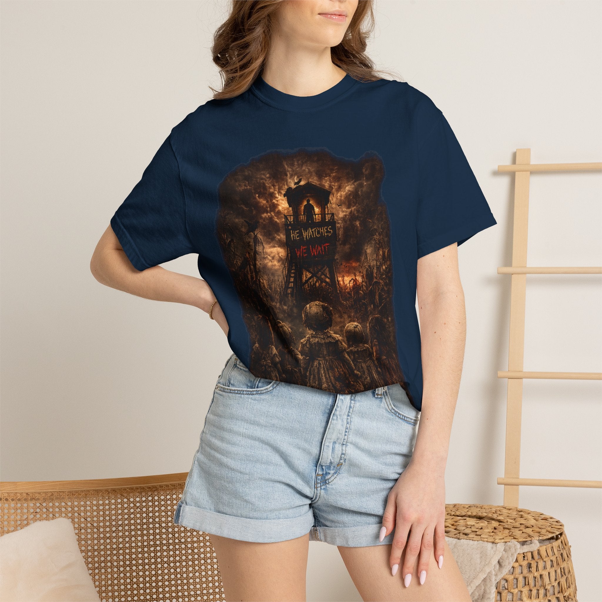 T-Shirt - Moody Forest Watchtower Graphic Tee (Midsommar Vibe)