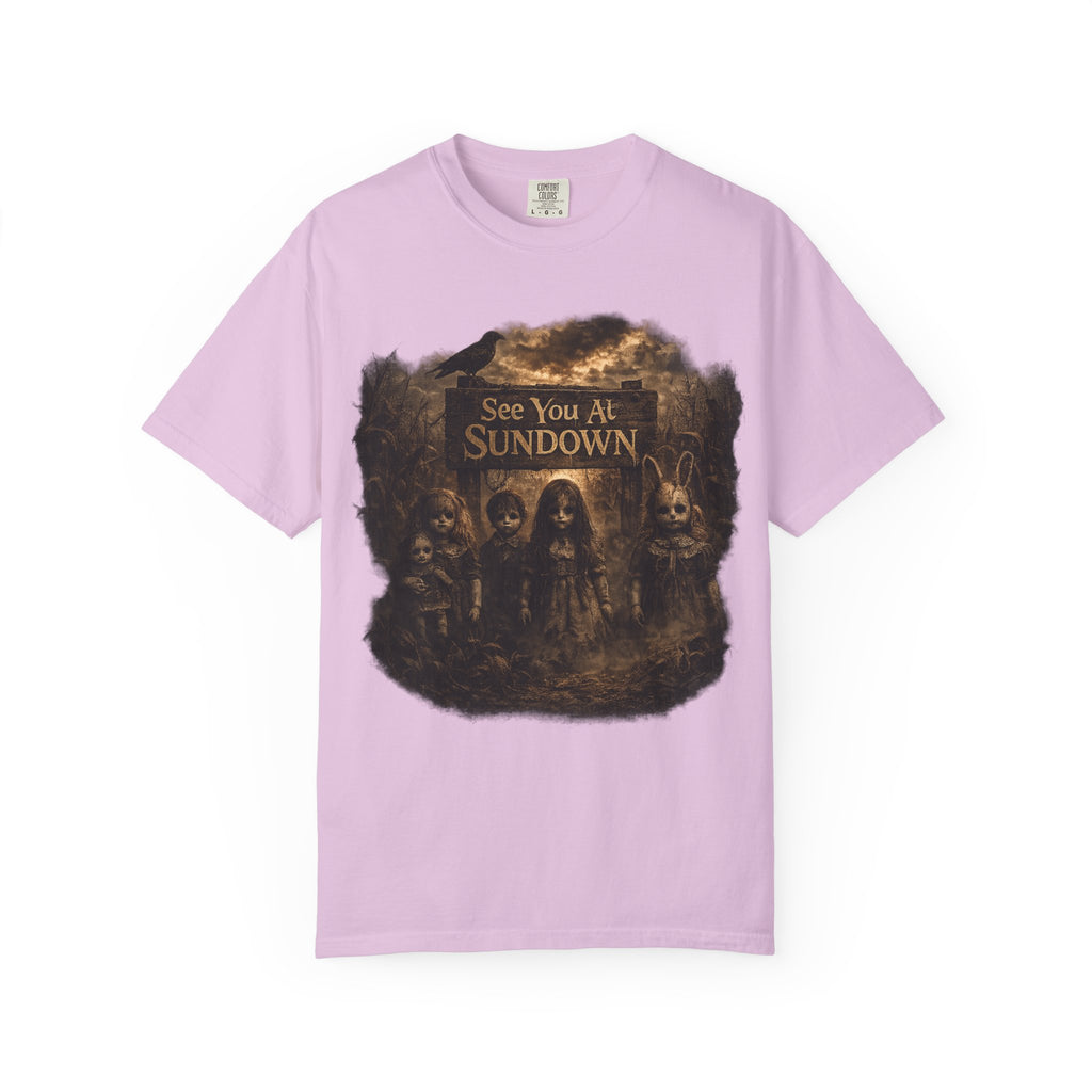 See You At Sundown T-Shirt — Gothic Horror Band Tee