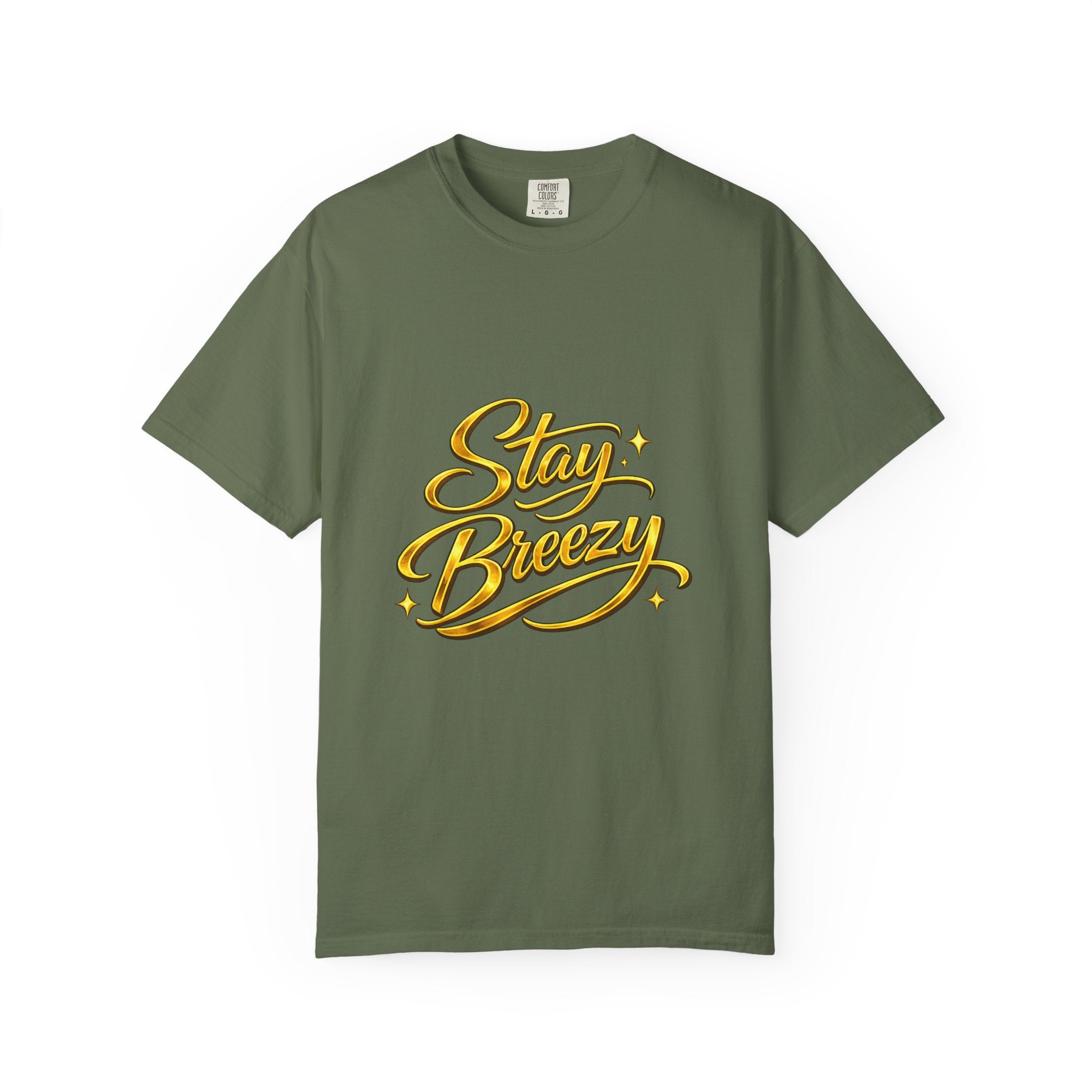 Stay Breezy T-Shirt — Vintage Script Graphic Tee