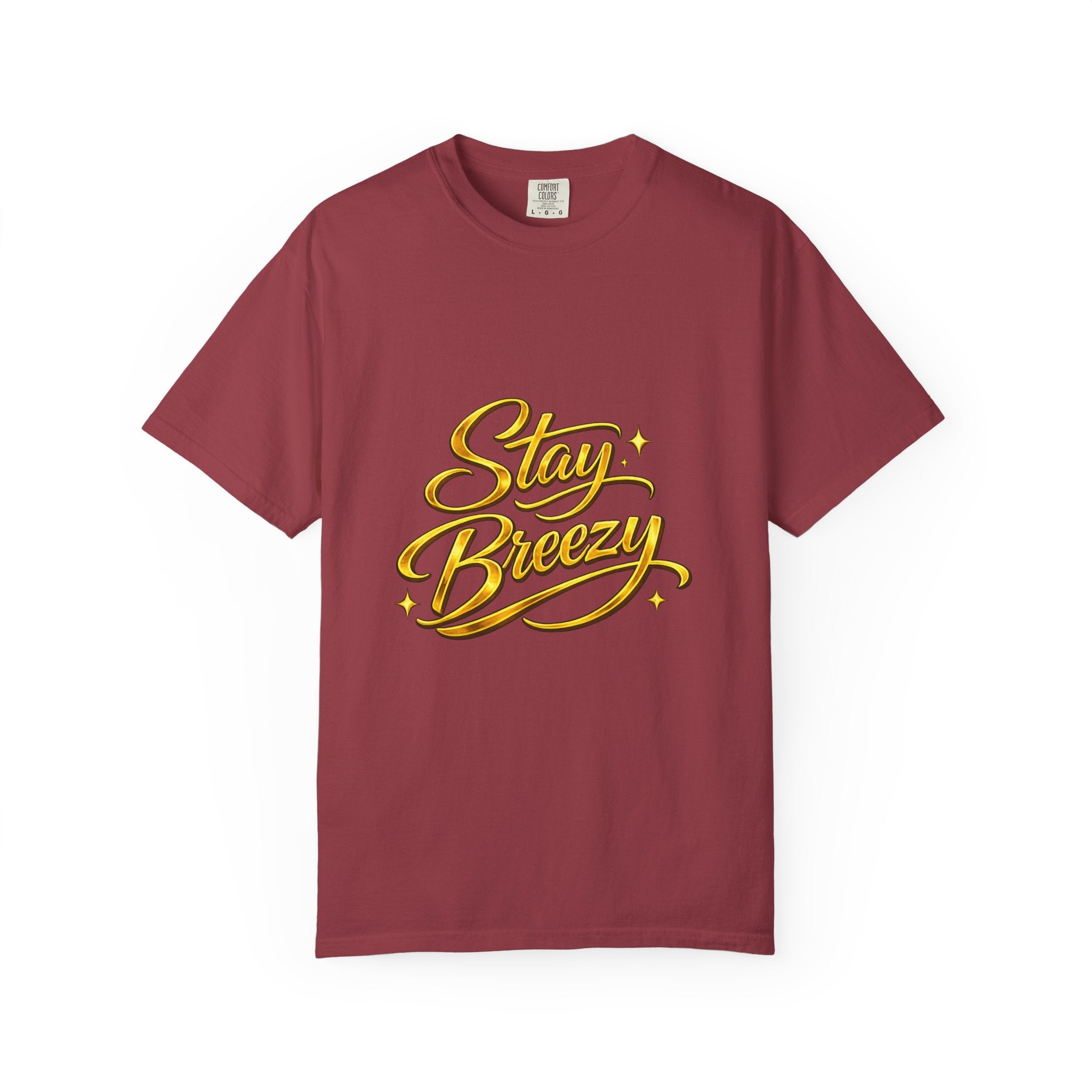 Stay Breezy T-Shirt — Vintage Script Graphic Tee