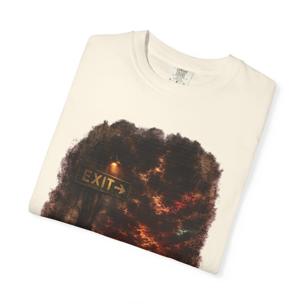 T-shirt — “Exit” Haunted Forest Nightscape Graphic Tee