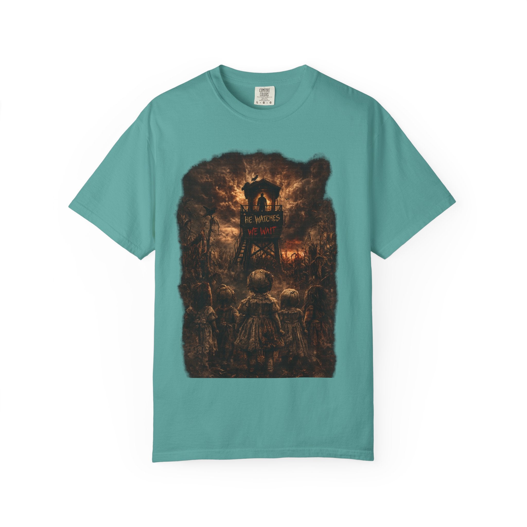 T-Shirt - Moody Forest Watchtower Graphic Tee (Midsommar Vibe)