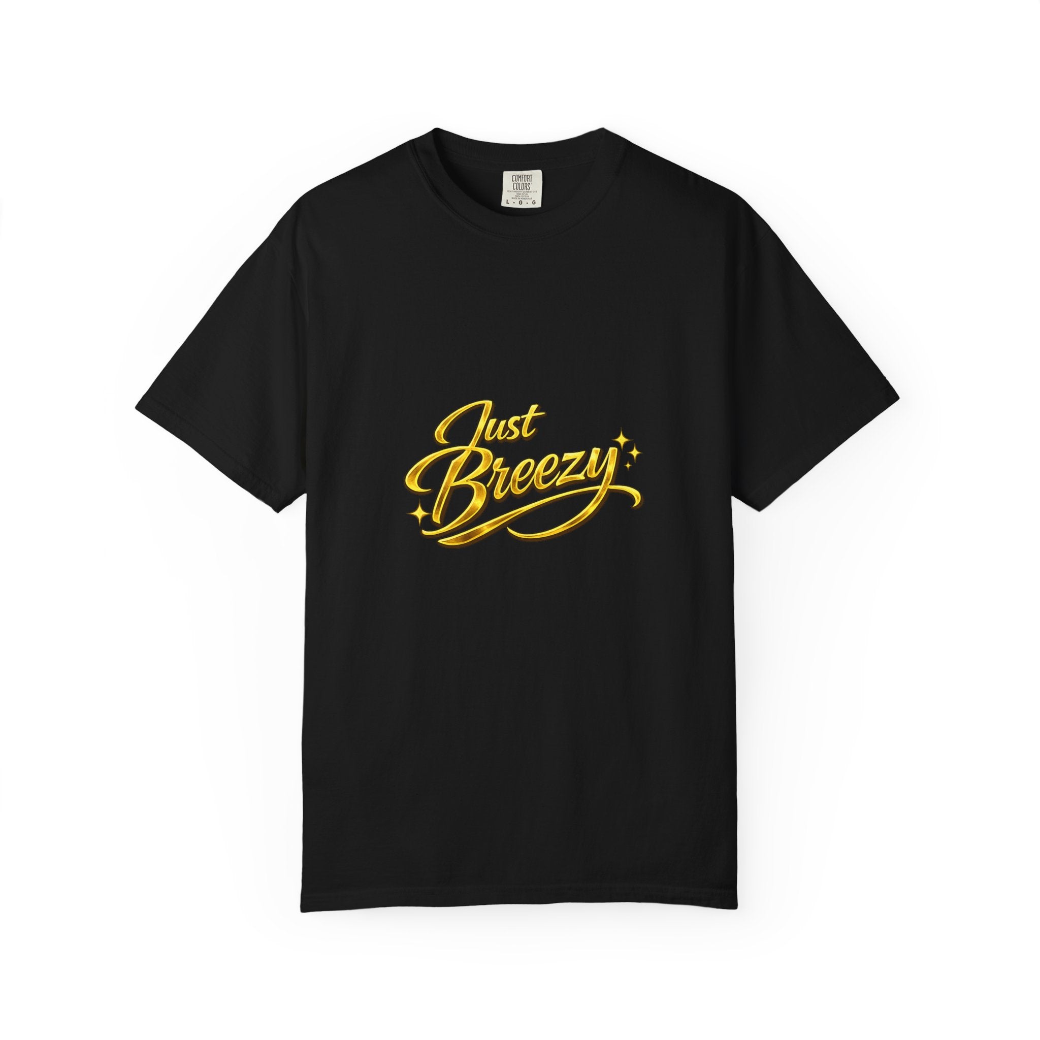 Just Breezy T-Shirt — Retro Script Graphic Tee