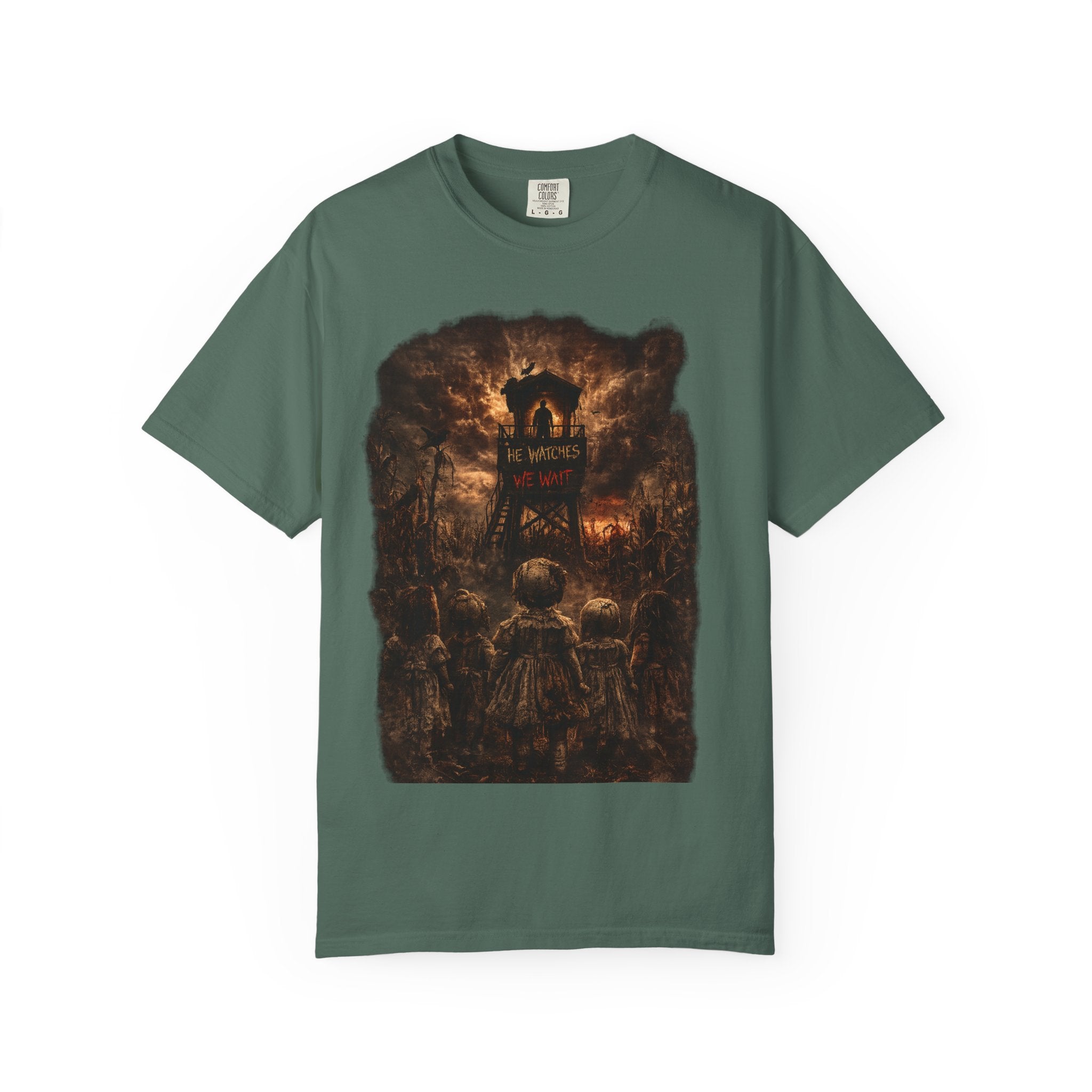 T-Shirt - Moody Forest Watchtower Graphic Tee (Midsommar Vibe)